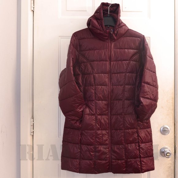 RED NWT Ladies'‎ 3/4 Length Puffer Jacket Aventure - Picture 4 of 10